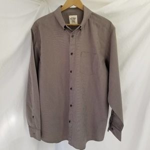 Old Navy Gray   Button-Down Pin Stripe Excellent! Size L